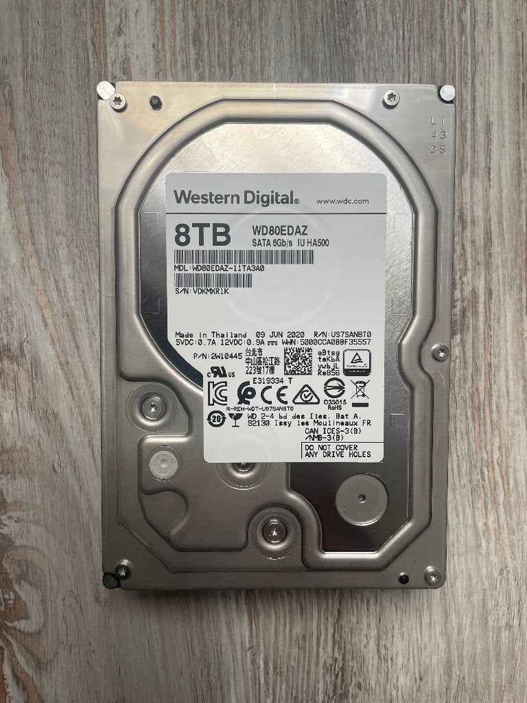 New - Western Digital 8TB HDD SATA 6Gb/s, Computers en Software, 8TB, Zo goed als nieuw, Desktop, Extern