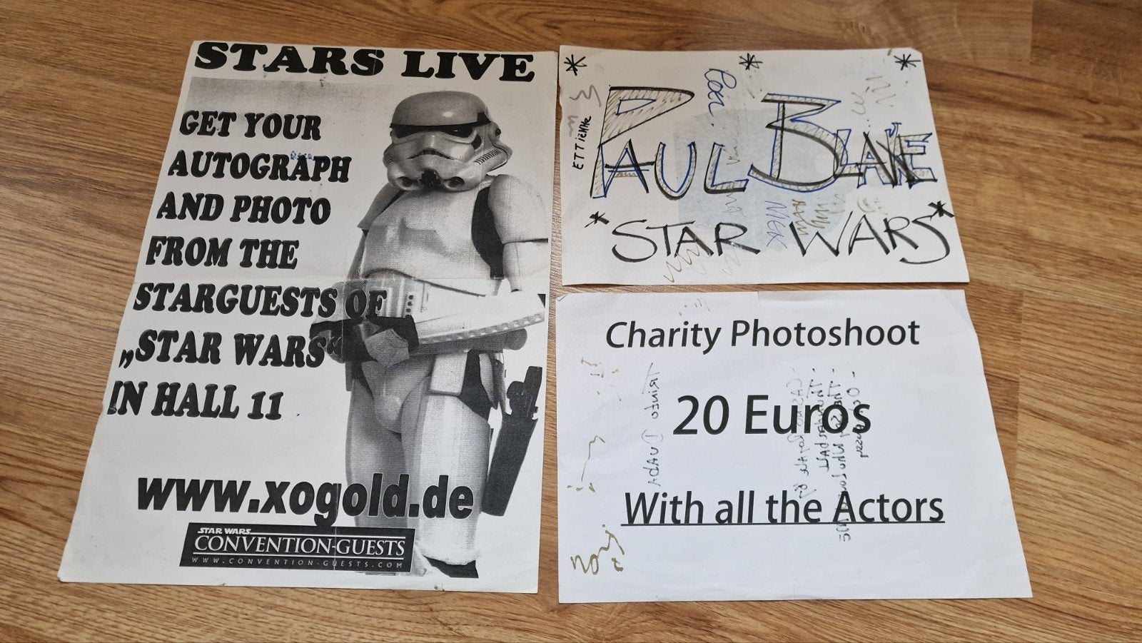 Star Wars memorabilia: Paul Blake handtekening en meer, Verzenden
