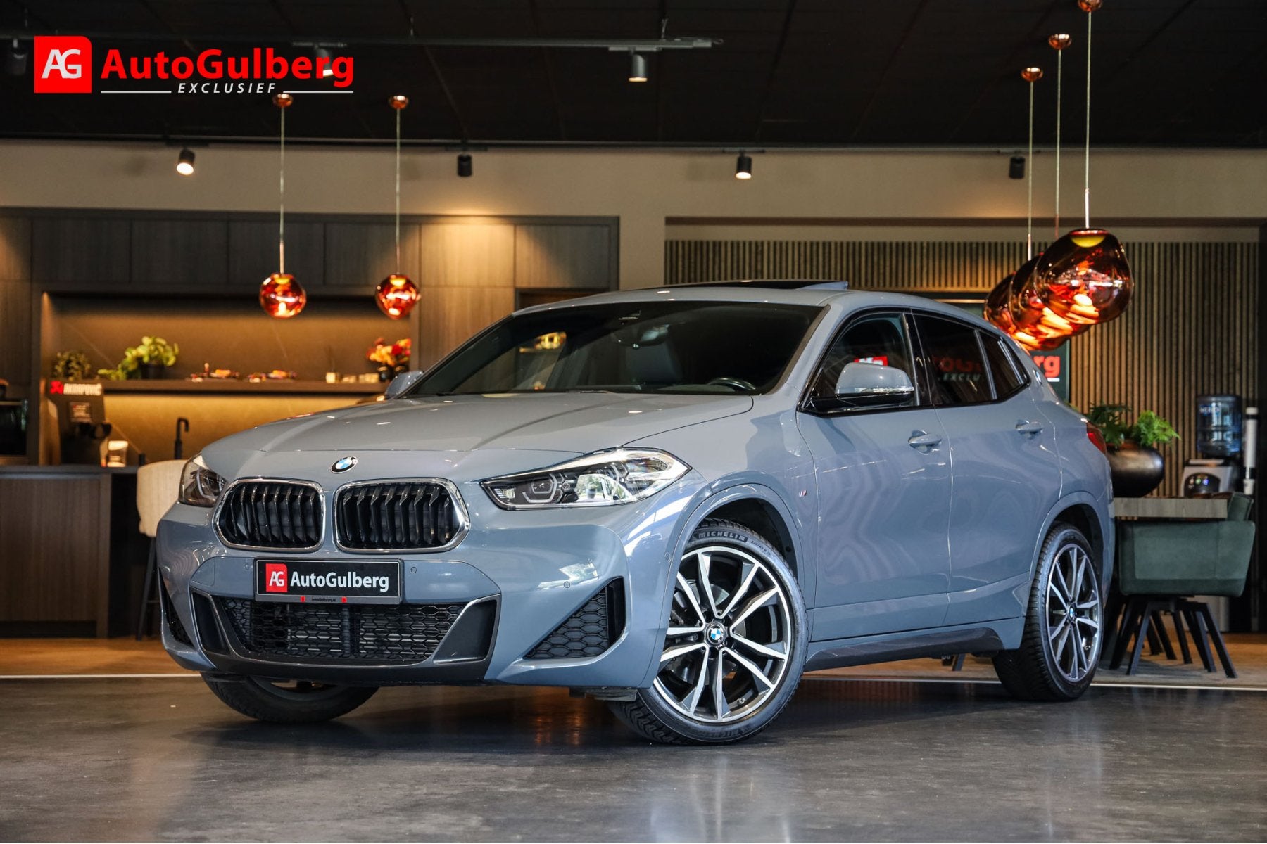 BMW X2 sDrive 1.8I M-Sport High Exe Panoramadak, Sport Leder, Auto's, Gebruikt, Zwart, 1505 kg, Leder en Stof