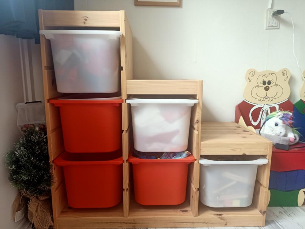Ikea trofast kast met bakken, Ophalen, Zo goed als nieuw, 75 tot 100 cm, Minder dan 50 cm
