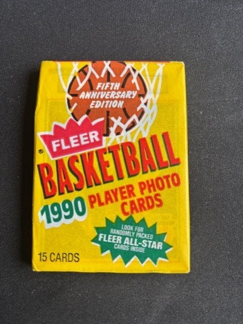 Fleer 1990 NBA Basketball Zakje, Verzenden, Nieuw, Overige sporten, Spelerskaart