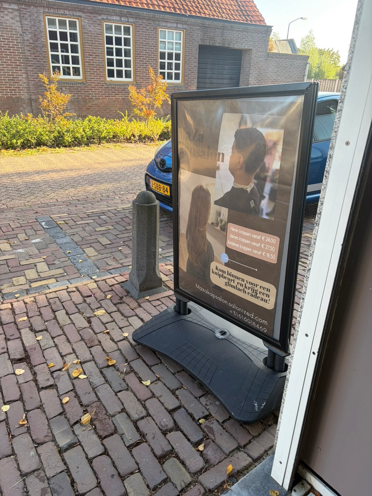 Een nette Reclame buitenbord te koop, Ophalen, Zo goed als nieuw, Reclamebord