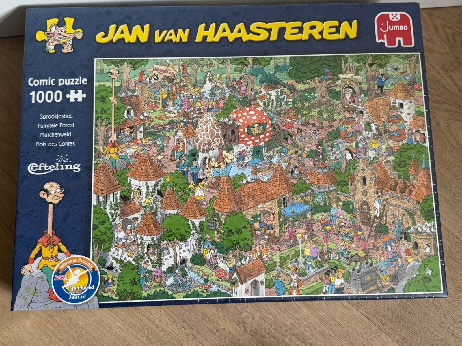 Jan van Haasteren puzzel De Efteling, Ophalen of Verzenden, 500 t/m 1500 stukjes, Nieuw, Legpuzzel