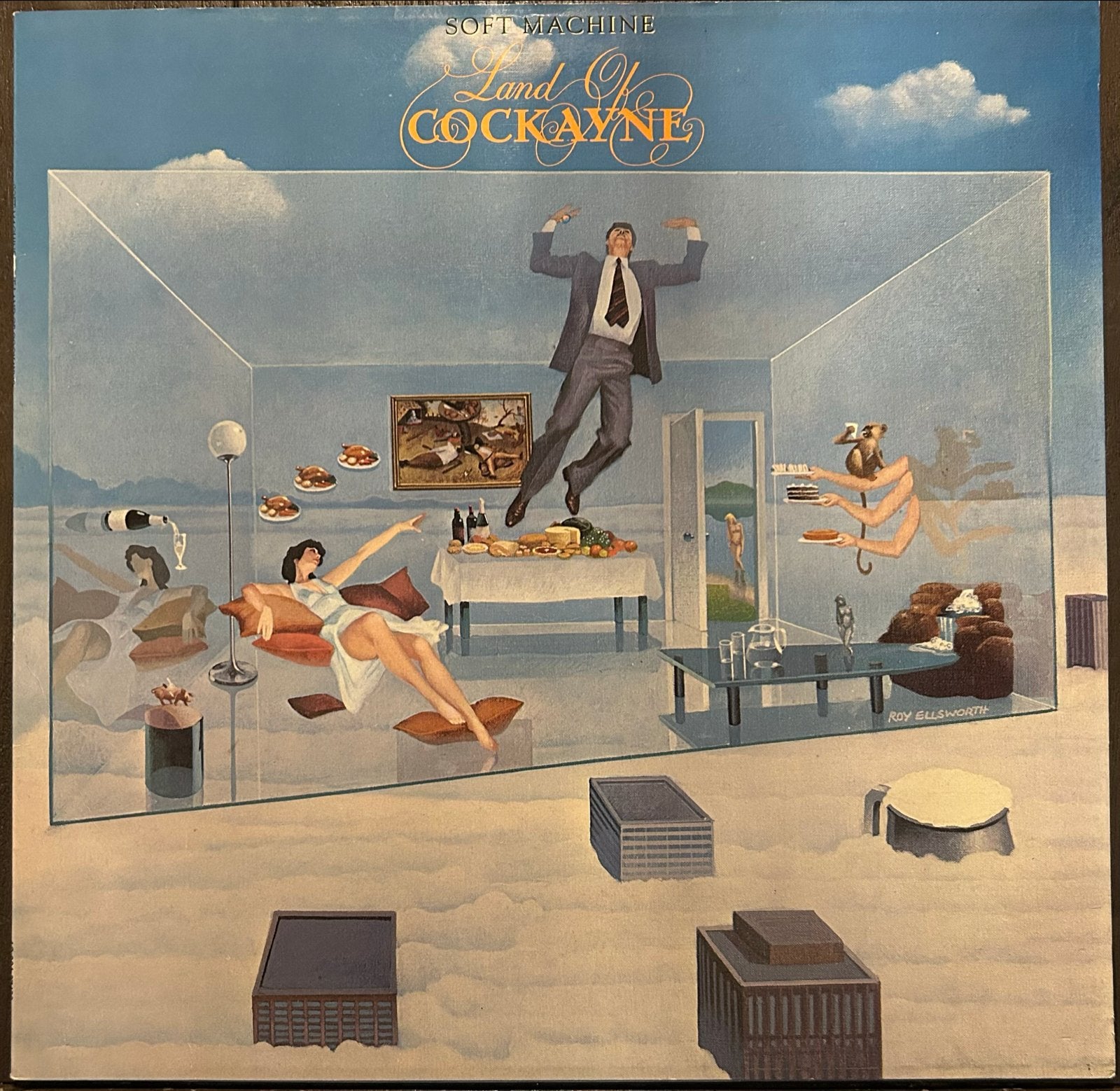Soft Machine - Land of Cockayne LP (1981), Cd's en Dvd's, Vinyl | Rock, Progressive, Gebruikt, 1980 - 1989, Ophalen of Verzenden