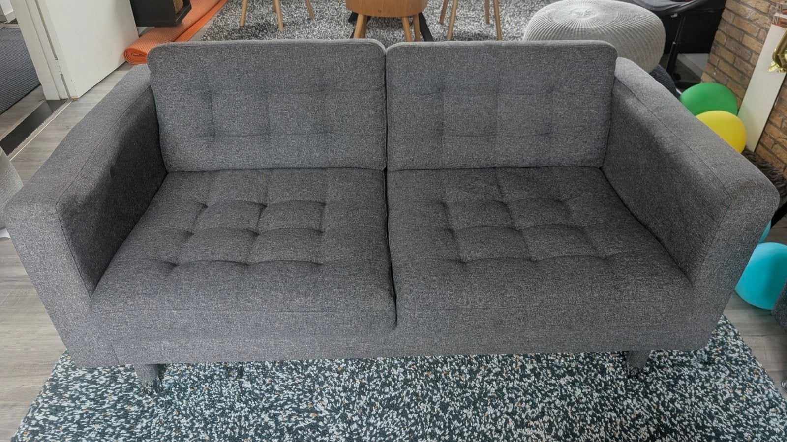 IKEA LANDSKRONA 2-zitsbank - Gunnared donkergrijs (Z.G.A.N), 150 tot 200 cm, Tweepersoons, 75 tot 100 cm, Ophalen of Verzenden