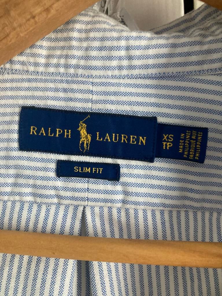 Ralph lauren overhemd new, Verzenden, Zo goed als nieuw, Blauw, Halswijdte 38 (S) of kleiner