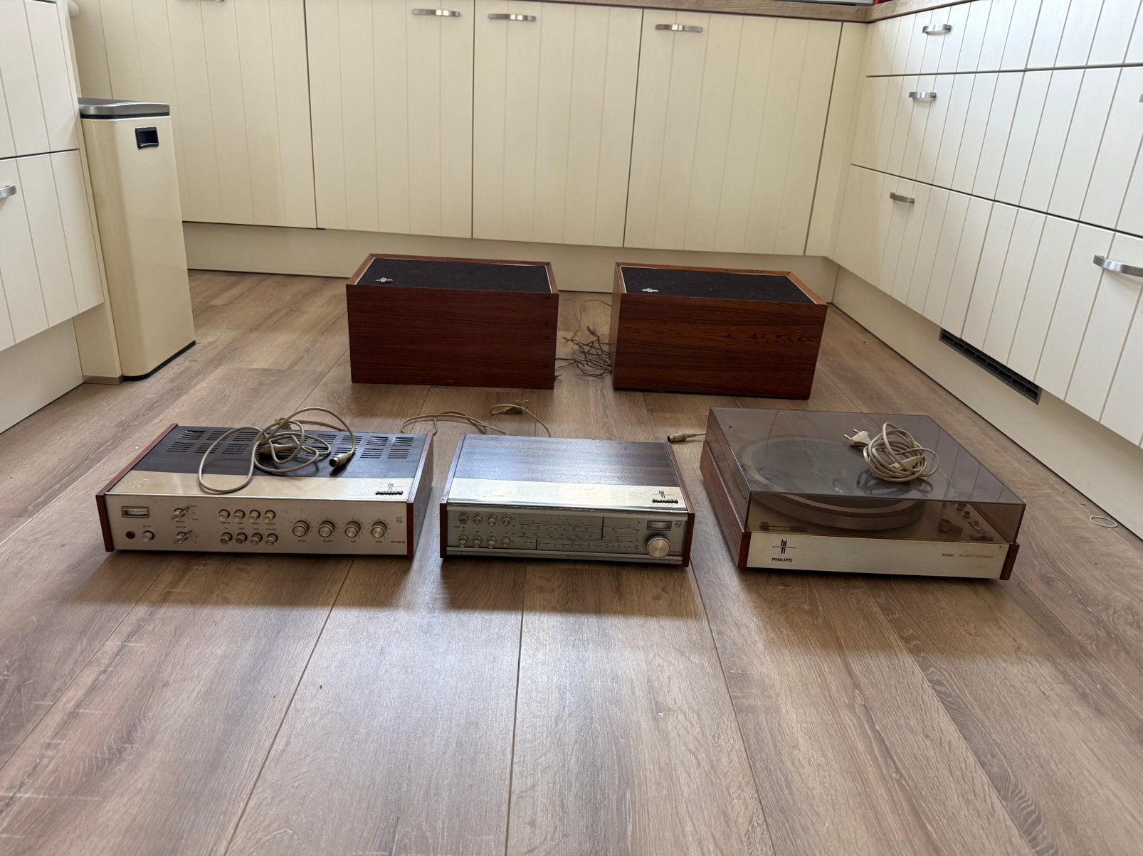Philips vintage stereo set 22RH591 22RH691 GA202 22RH496, Audio, Tv en Foto, Ophalen, Gebruikt, Philips