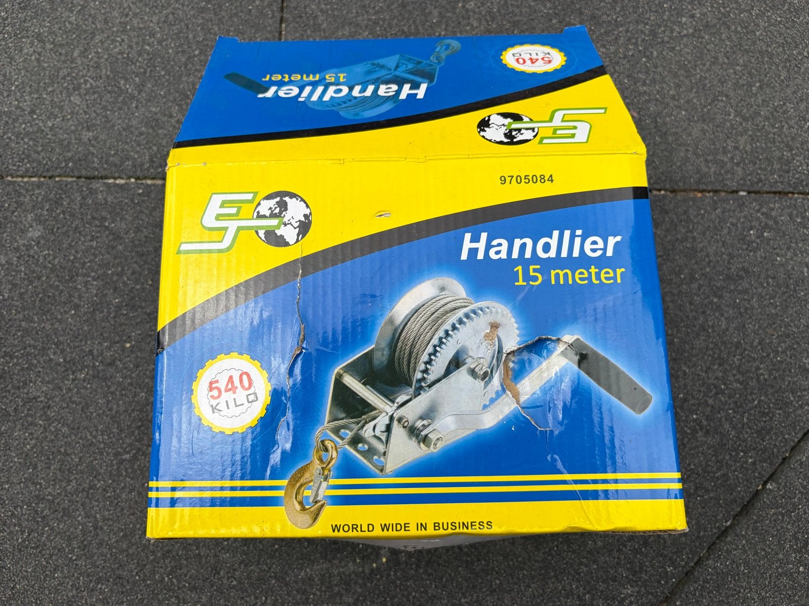 Nieuwe handlier tot 1200 kg met kabel en haak, Watersport en Boten, Ophalen, Nieuw, Motor en Techniek