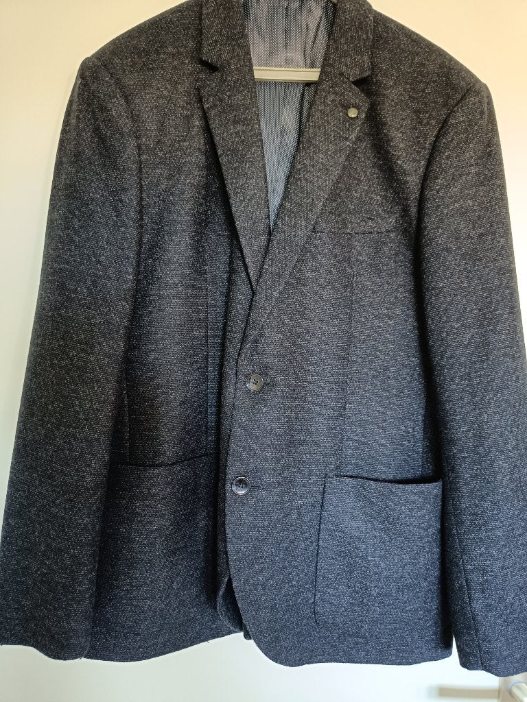 Colbert heren C&A Angelo Litrico maat 54 slim fit blauwgrijs, Maat 52/54 (L), Blauw, Zo goed als nieuw, C&A