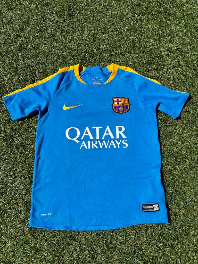 FC Barcelona Qatar Airways Shirt - Maat 122-128, Ophalen, Gebruikt, Jongen of Meisje, Shirt of Longsleeve