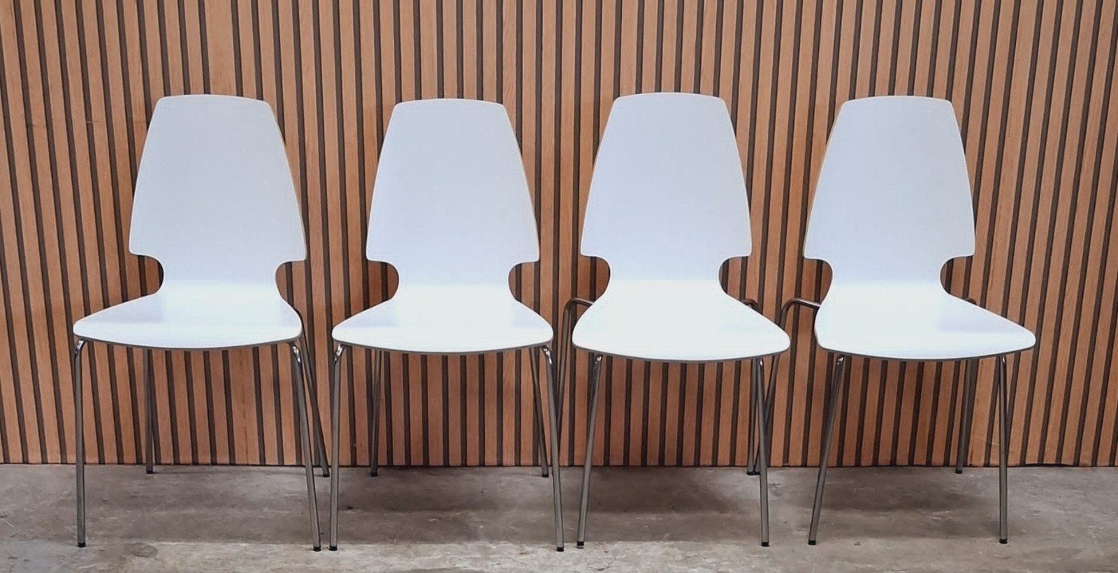 18 x Ikea Vilmar vlinderstoelen eetkamerstoelen wit hout, Wit, Ophalen of Verzenden, Zo goed als nieuw, Vijf, Zes of meer stoelen