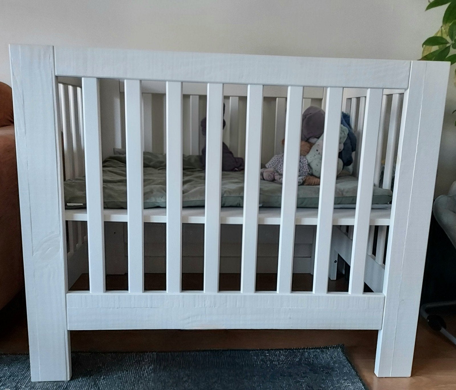 box met boxkleed, Ophalen