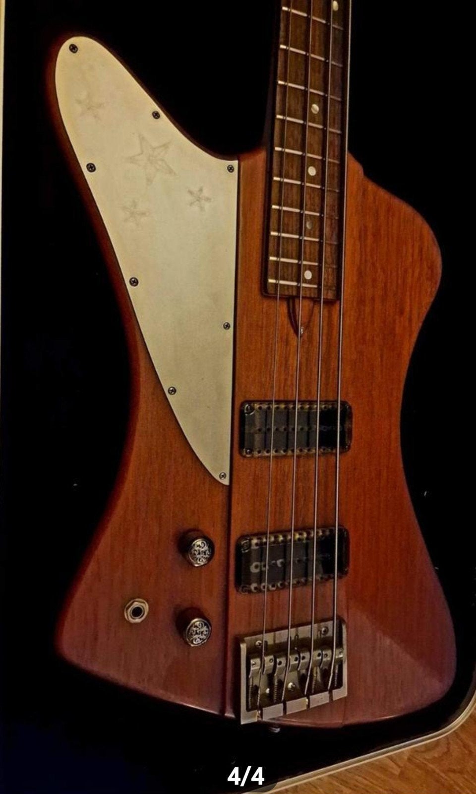 Unieke Custom Gebouwde Basgitaar - Houtkleur