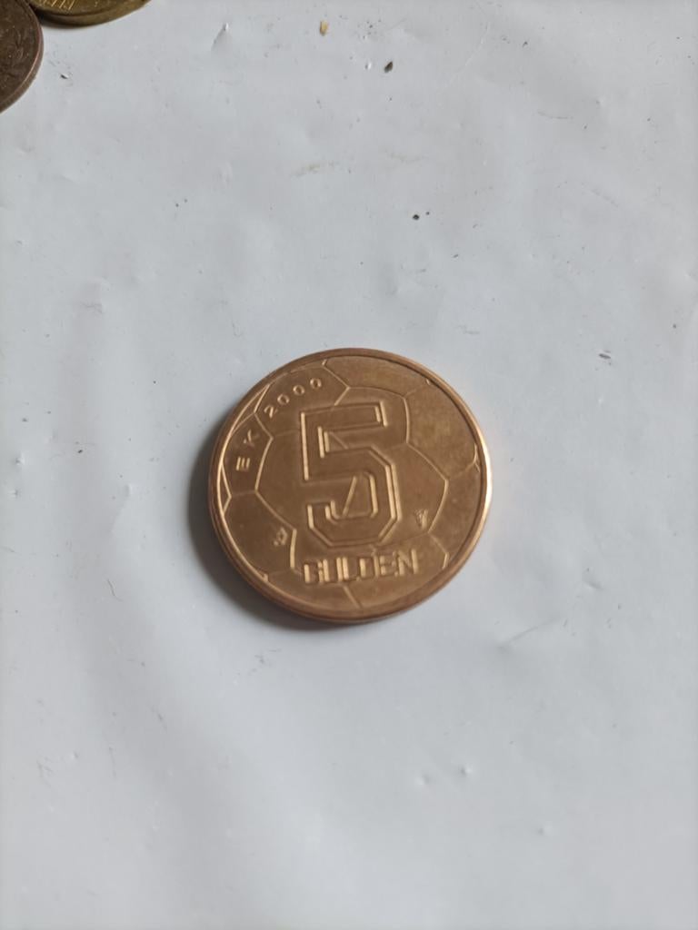 5 Gulden Munt EK 2000 Koningin Beatrix, Ophalen of Verzenden, Koningin Beatrix, 5 gulden, Losse munt
