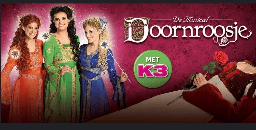 K3 doornroosje de musical 2 kaartjes, Tickets en Kaartjes, Twee personen