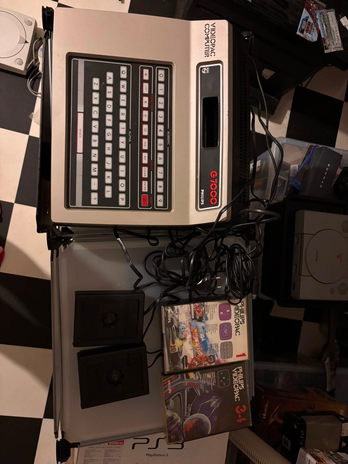 Philips Videopac G7000 met 2 spellen en controllers, Ophalen of Verzenden, Overige merken, Gebruikt