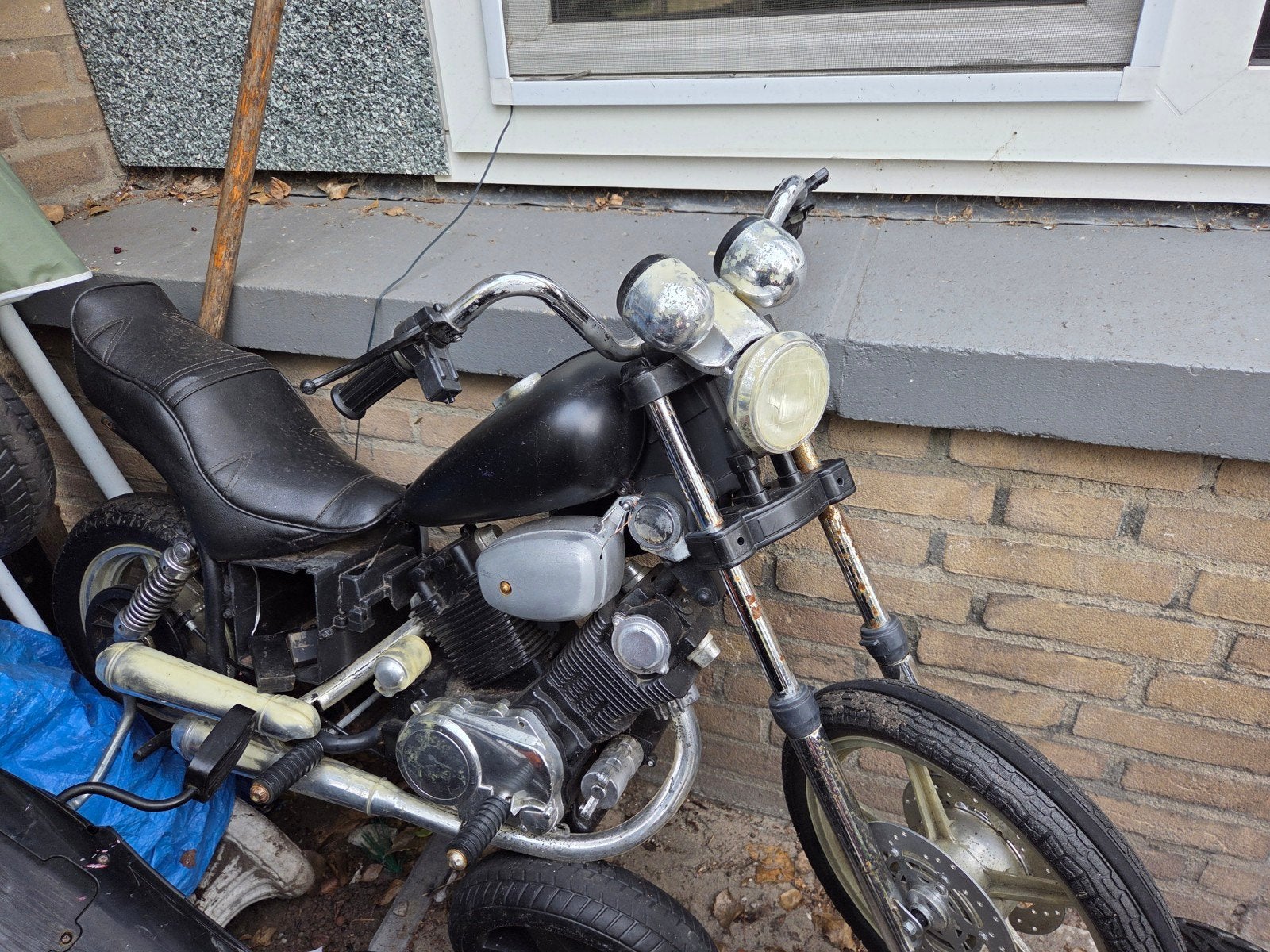 Oude Chopper/Custom project motorfiets, Kinderen en Baby's, Ophalen