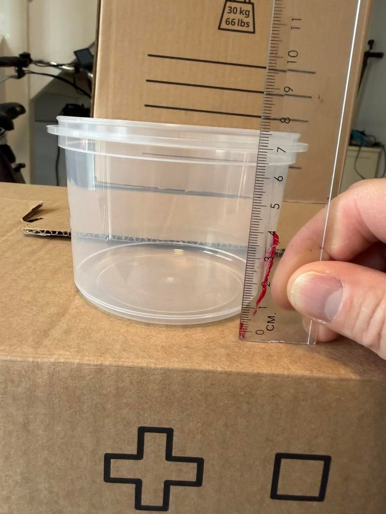 Stevige plastic bakjes rond 565cc, Ophalen, Nieuw