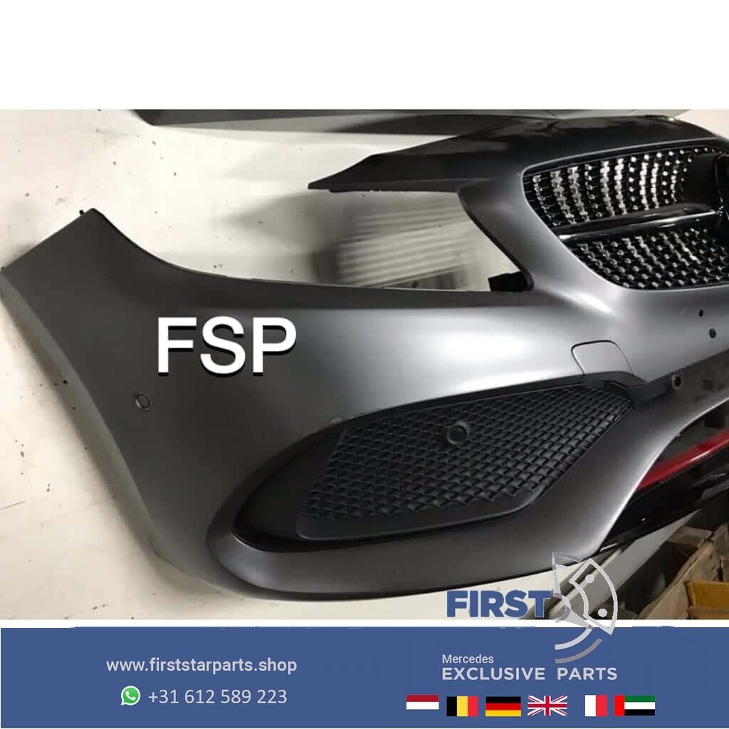 W176 Facelift AMG Voorbumper COMPLEET Mercedes A Klasse 2018, Gebruikt, -, Voor, Ophalen of Verzenden