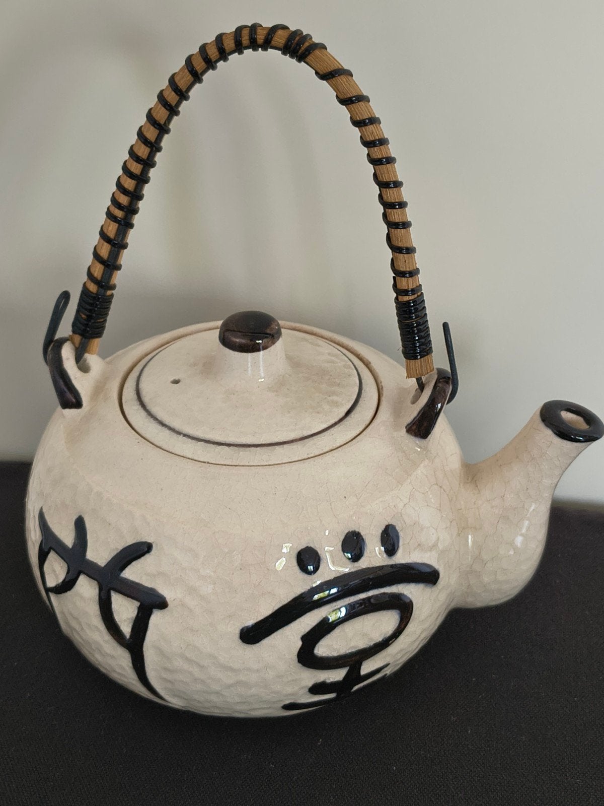 Oud Chinees theepotje, bamboe handvat, Antiek en Kunst, Ophalen of Verzenden