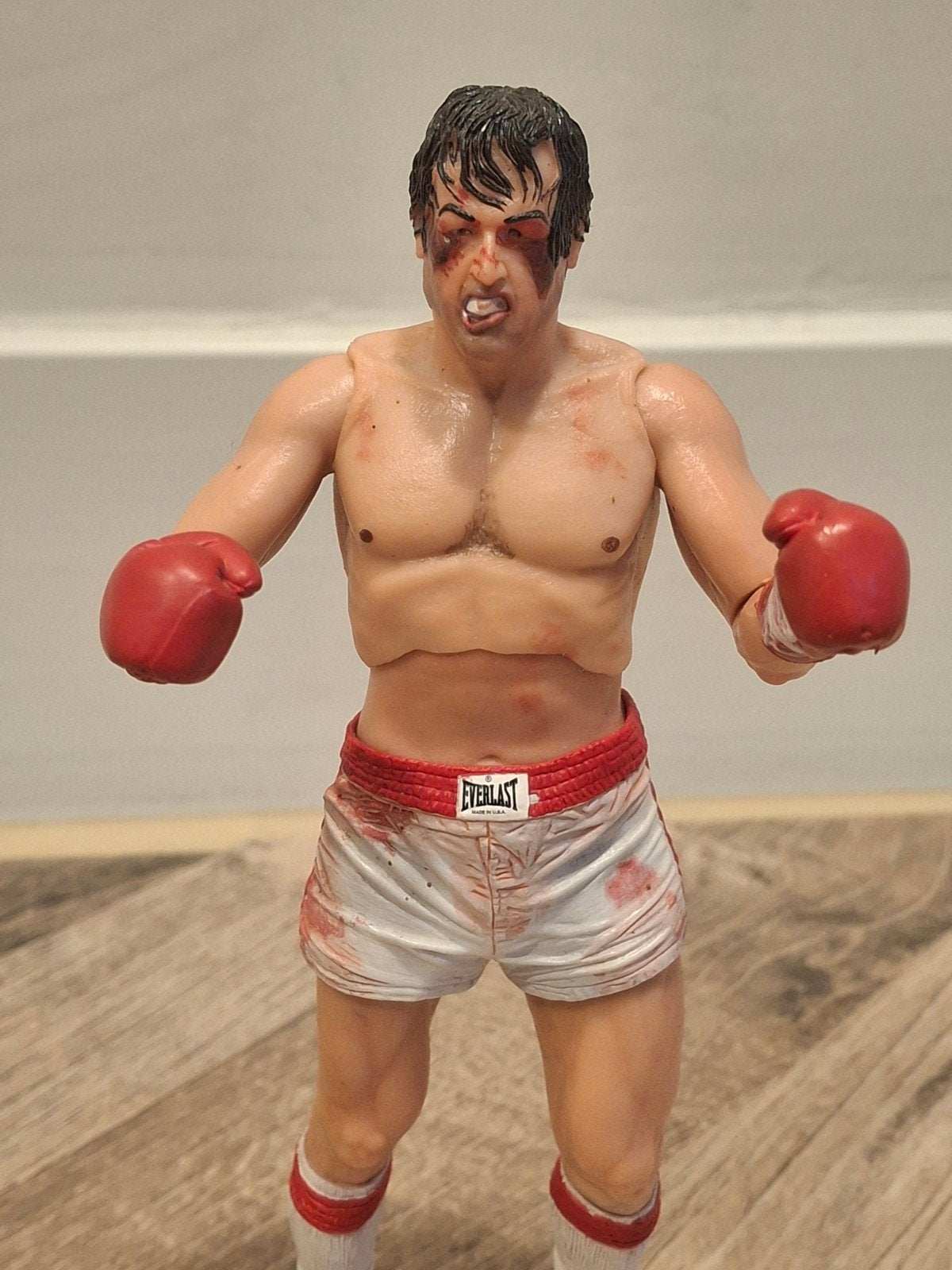 Rocky Balboa figuur Rocky I Neca Post fight Battle dammaged, Ophalen of Verzenden, Zo goed als nieuw