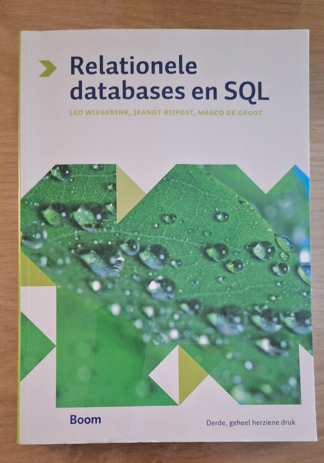 Relationele databases en SQL - Studieboek, Boeken, Studieboeken en Cursussen, Ophalen, Leo Wiegerink, Jeanot Bijpost, Marco de Groot
