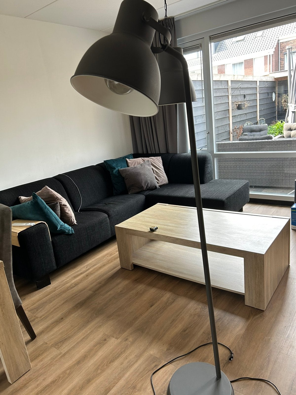 Ikea hektar lampen, Ophalen, Gebruikt, Antraciet industrieel, 150 tot 200 cm