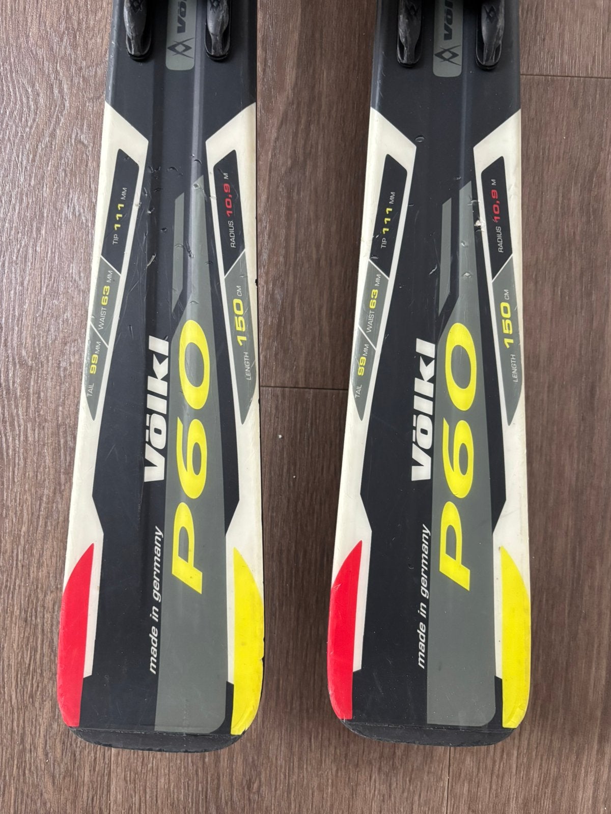 Völkl P60 ski’s dames, Sport en Fitness, 140 tot 160 cm, Gebruikt, Skiën, Ski's