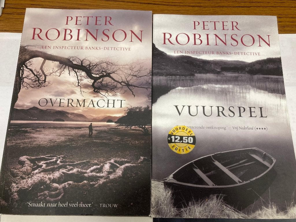 Nasleep Zondeval Zwanenzang en Vuurspel van Peter Robinson, Ophalen of Verzenden, Gelezen, Peter Robinson