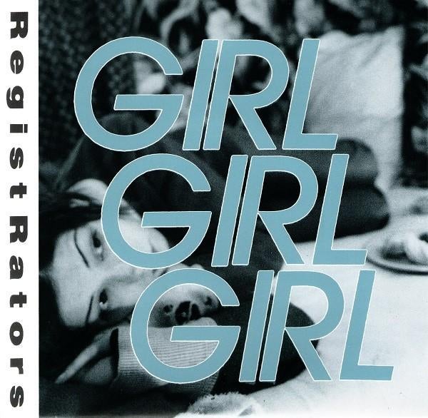 the registrators/girl girl girl-powerpop/punk-blauw vinyl, Gebruikt, Verzenden, 7 inch, Single