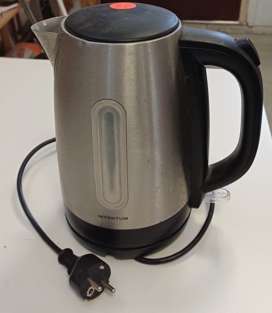 Inventum waterkoker - RVS, 1.7L, Ophalen, 1 tot 2 liter, Zo goed als nieuw, Inventum