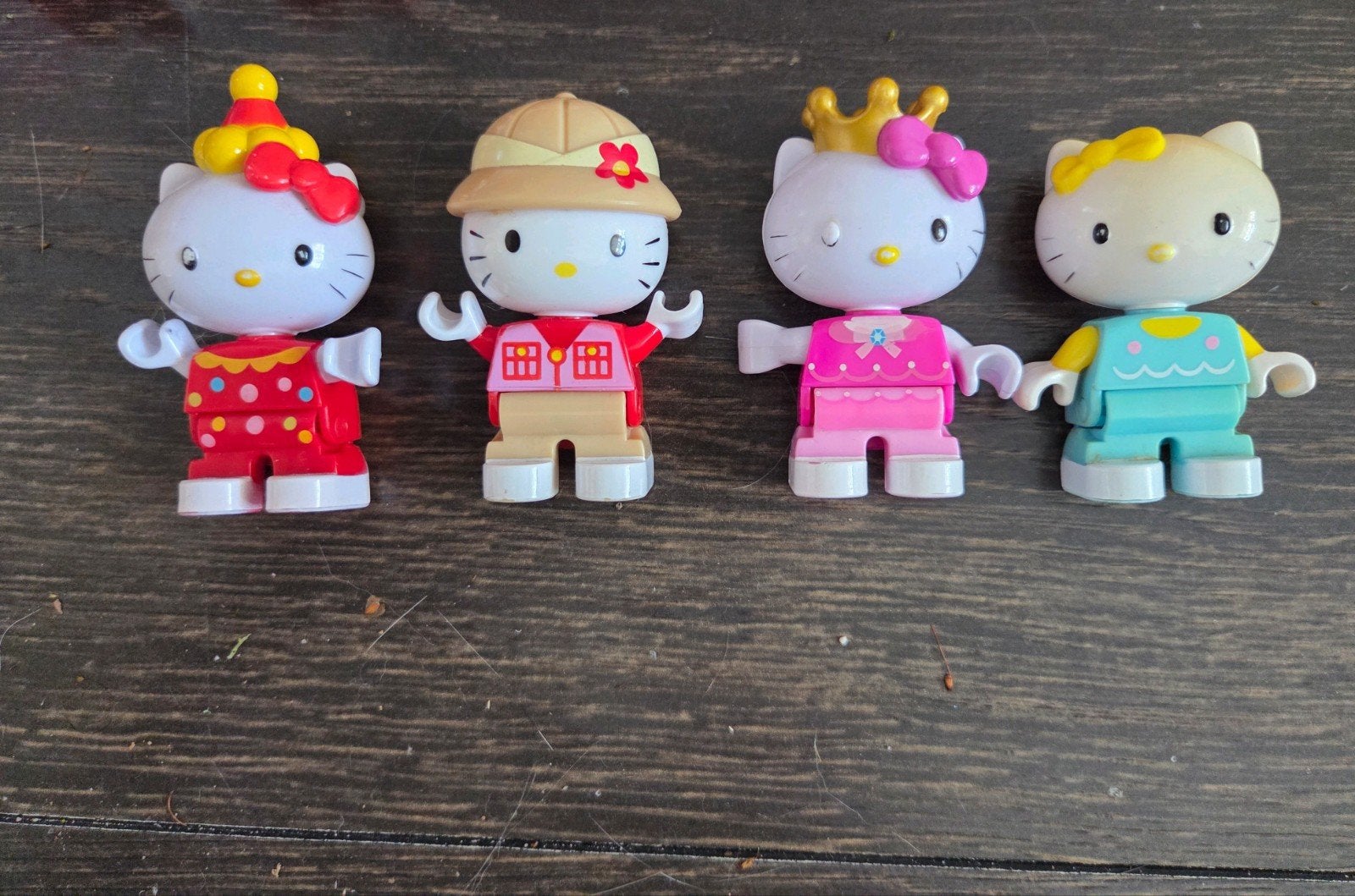 4x Hello Kitty Figuren (Passend op Duplo/Unico Plus), Ophalen, Zo goed als nieuw