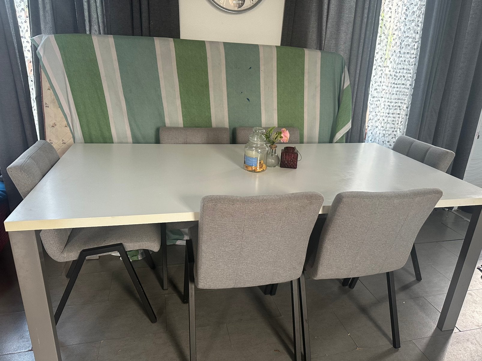 eettafel, Huis en Inrichting, Complete eetkamers, Ophalen of Verzenden, Zo goed als nieuw, 4 tot 6 stoelen