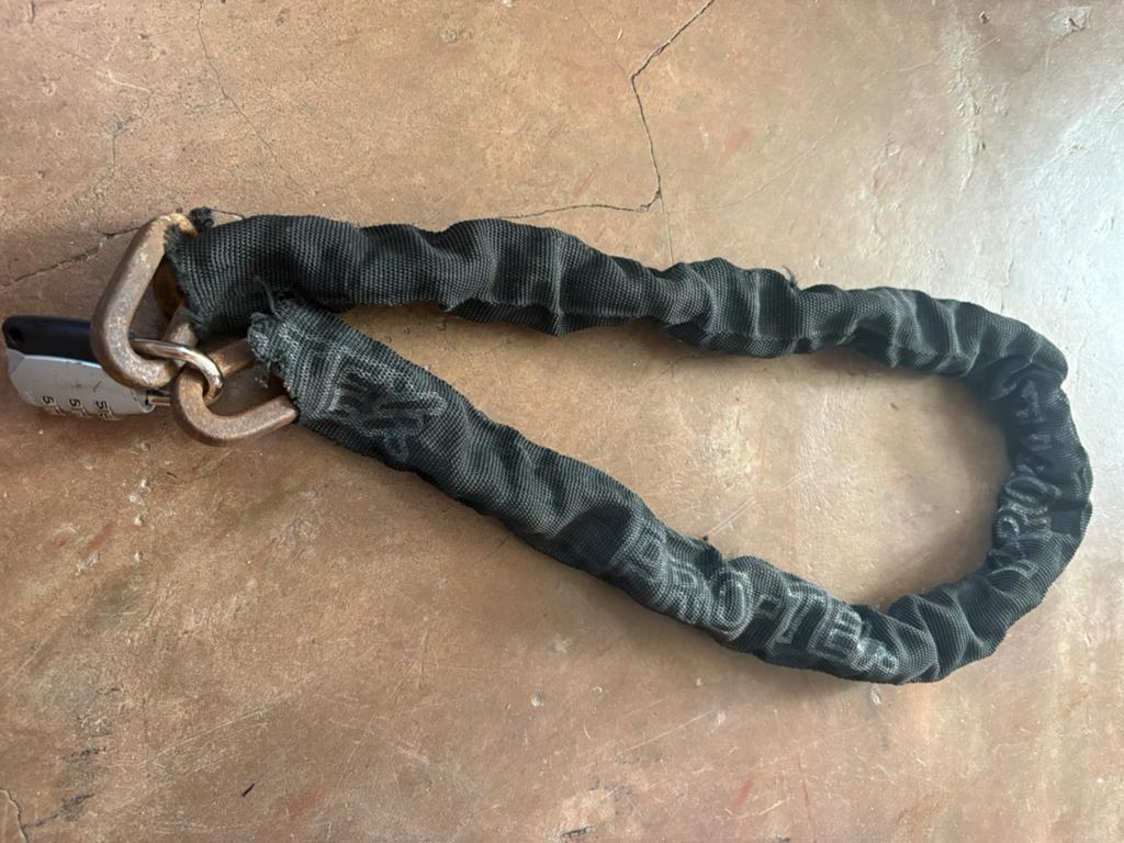 Protex Kettingslot, met een cijferslot ,Afmeting van 7-9mm,, Ophalen, Zo goed als nieuw, Kettingslot