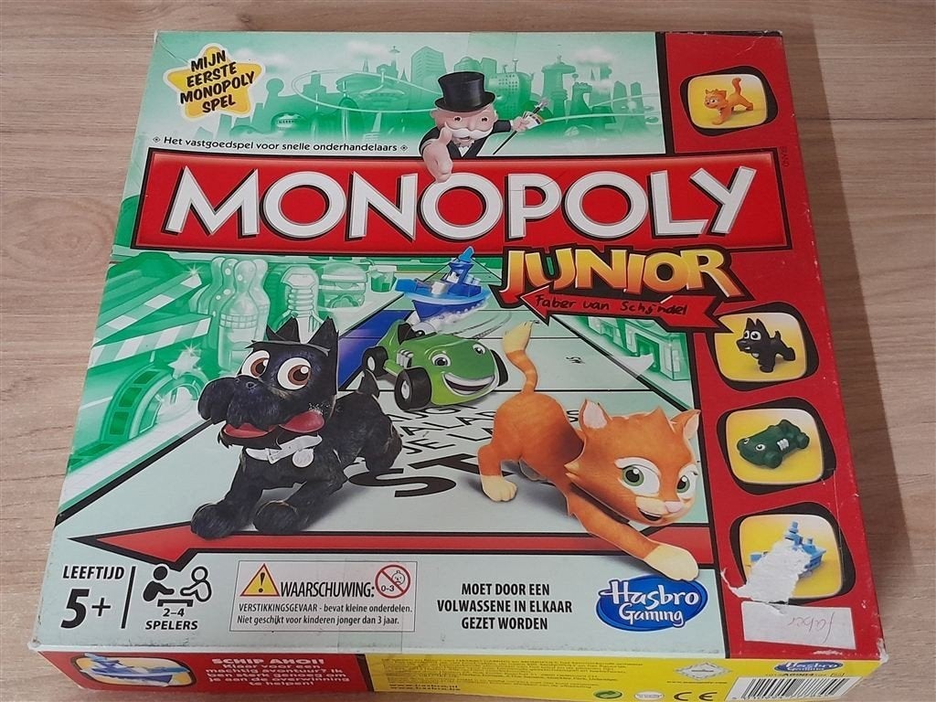 Monopoly Junior - mijn eerste monopoly - s5331, Verzenden, Zo goed als nieuw