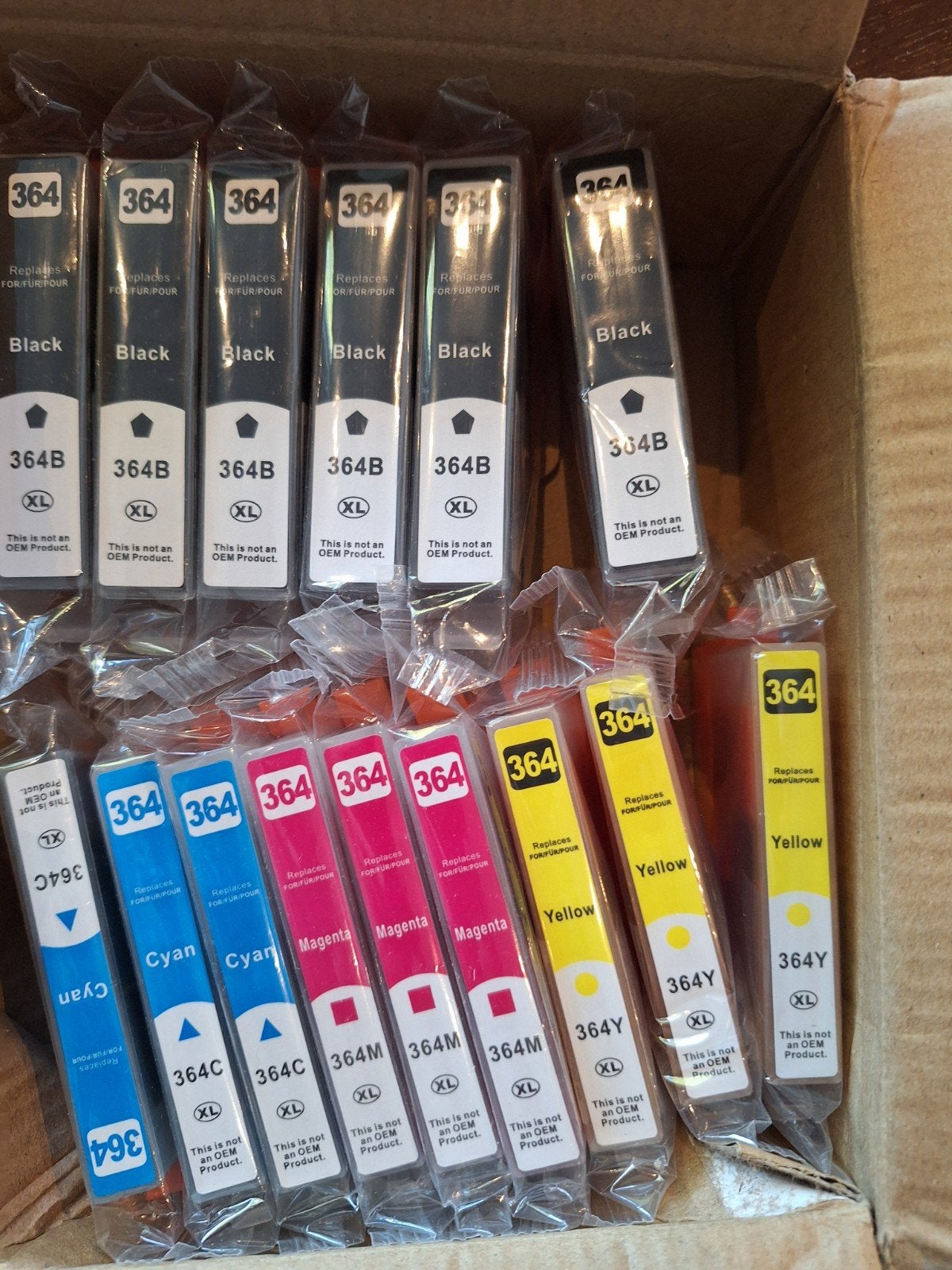 HP 364 XL Inktcartridges - Zwart, Cyaan, Magenta, Geel, Ophalen of Verzenden, Nieuw, Cartridge, HP (compatibel)