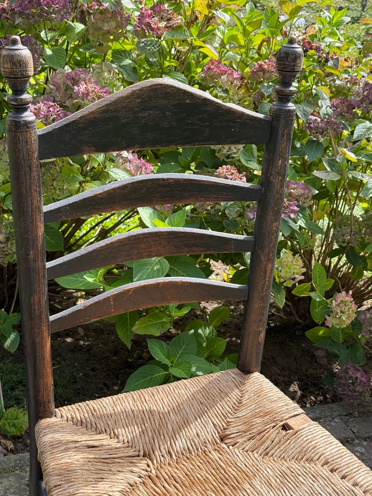 Oude vintage stoel, Ophalen