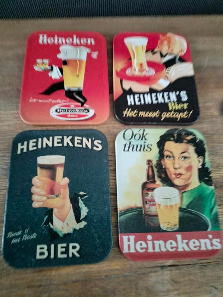 Heineken bier onderzetters., Verzamelen, Biermerken, Ophalen of Verzenden, Gebruikt, Heineken