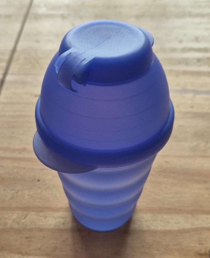 Tupperware Trendy beker 330ML met boldeksel NIEUW, Blauw, Beker of Kan, Nieuw, Ophalen of Verzenden