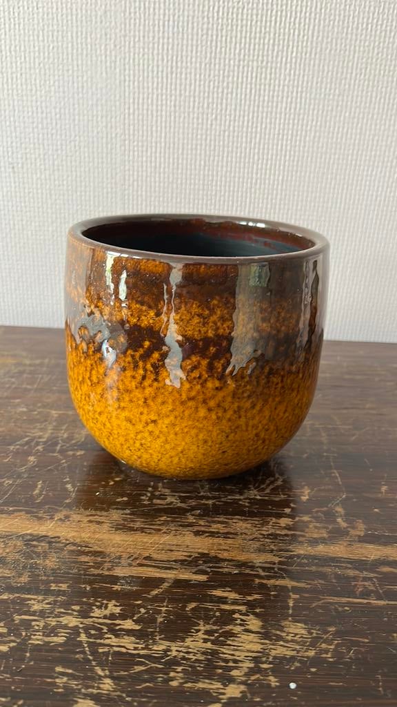 Mica bloempot, 12cm, Ophalen, Rond, Zo goed als nieuw, Aardewerk