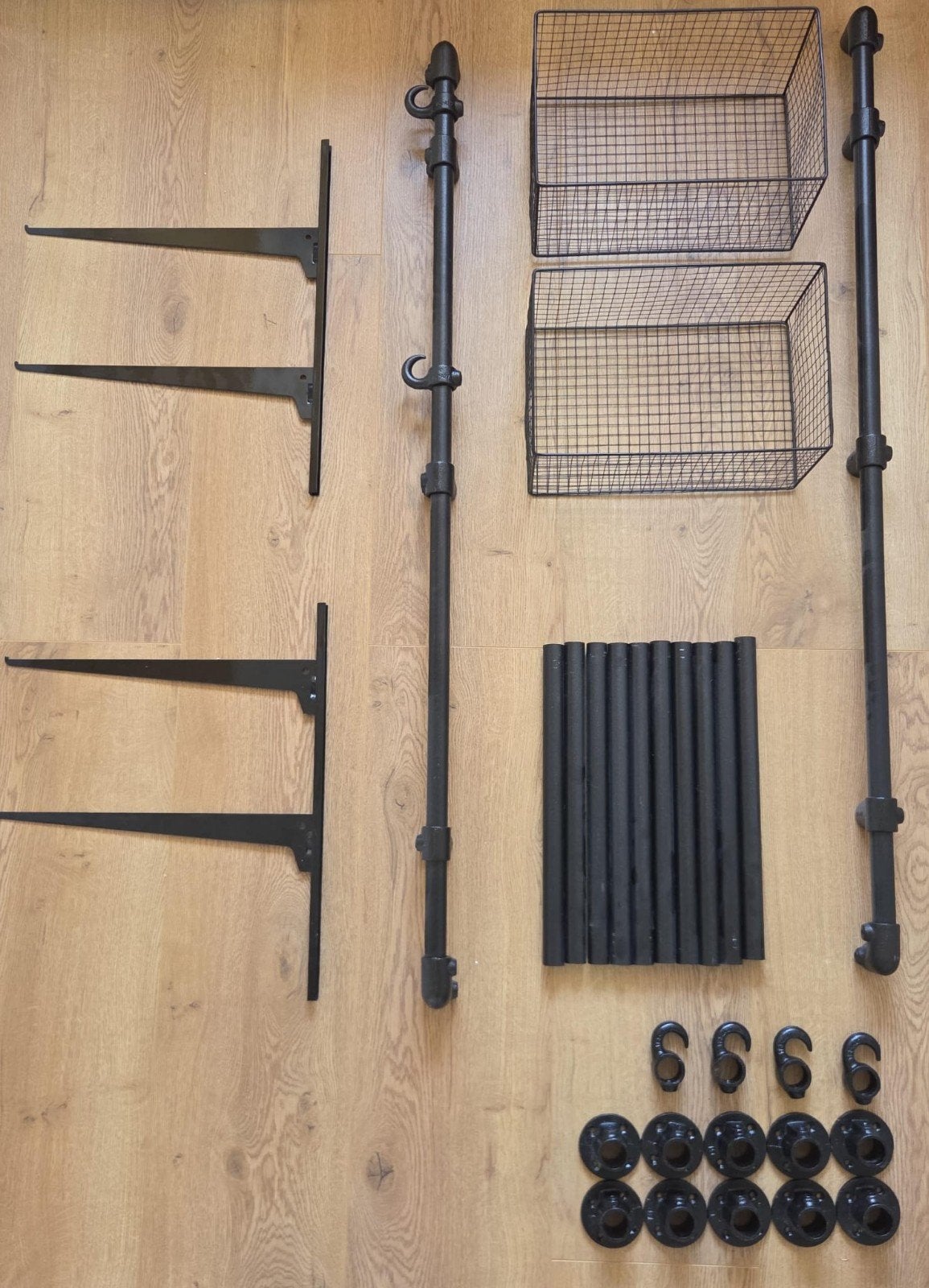 Kledingkast/garderobe systeem van steigerbuizen, Ophalen, Overige materialen, 200 cm of meer, Zo goed als nieuw