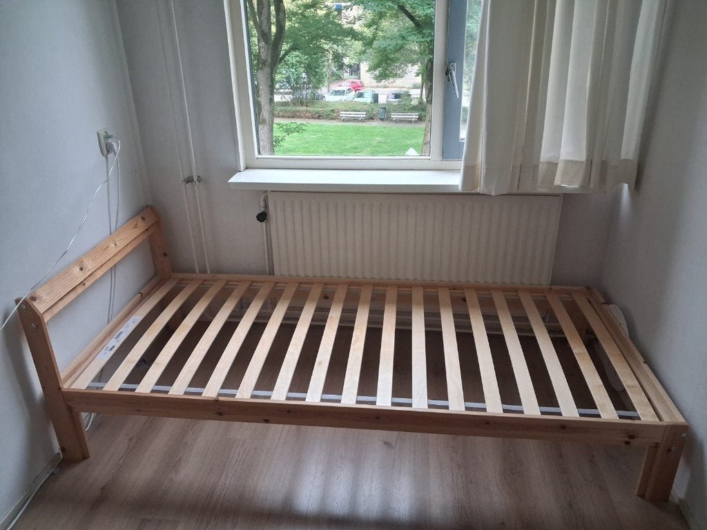 Eenpersoonsbed Ikea, Huis en Inrichting, Ophalen, Gebruikt, 90 cm, Eenvoudig, Scandinavisch