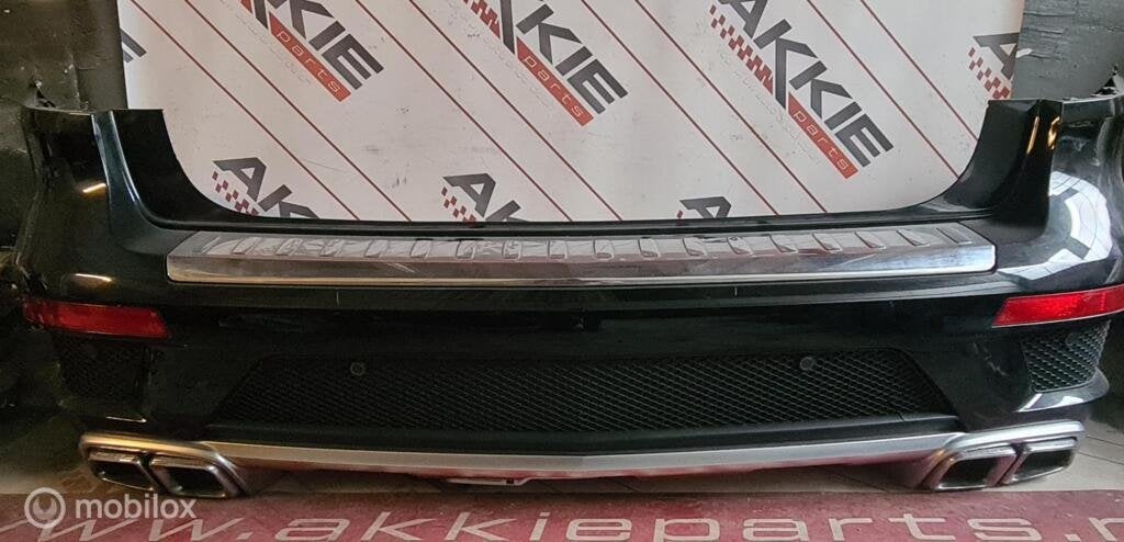 Achterbumper mercedes GL63 AMG X166 compleet zwart, Gebruikt, Ophalen of Verzenden, Achter, Bumper
