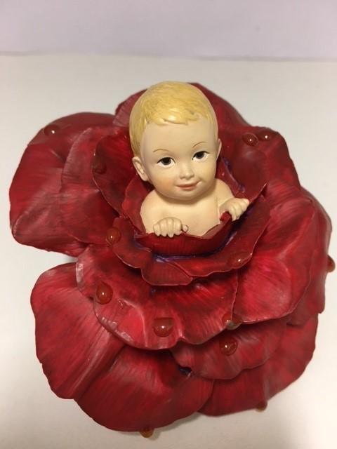 Parastone Beeld Dew Drop Babies Rose baby roos, Verzenden, Zo goed als nieuw, Fantasy