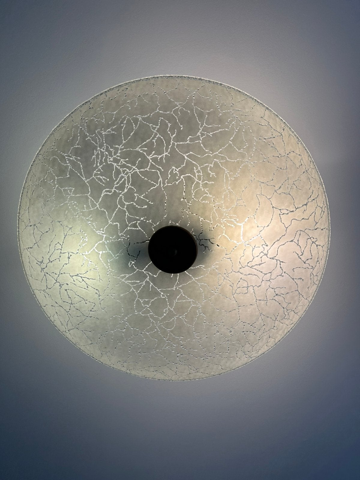 Vintage plafondlamp schaal, Ophalen, 47 cm, Glas, E27 (groot)