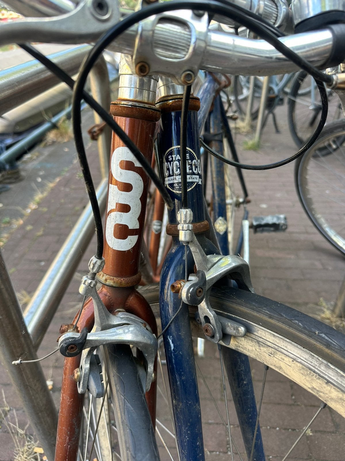 2 State Cycle&co Stadsfietsen, Ophalen, Zo goed als nieuw, Minder dan 10 versnellingen, Overige merken