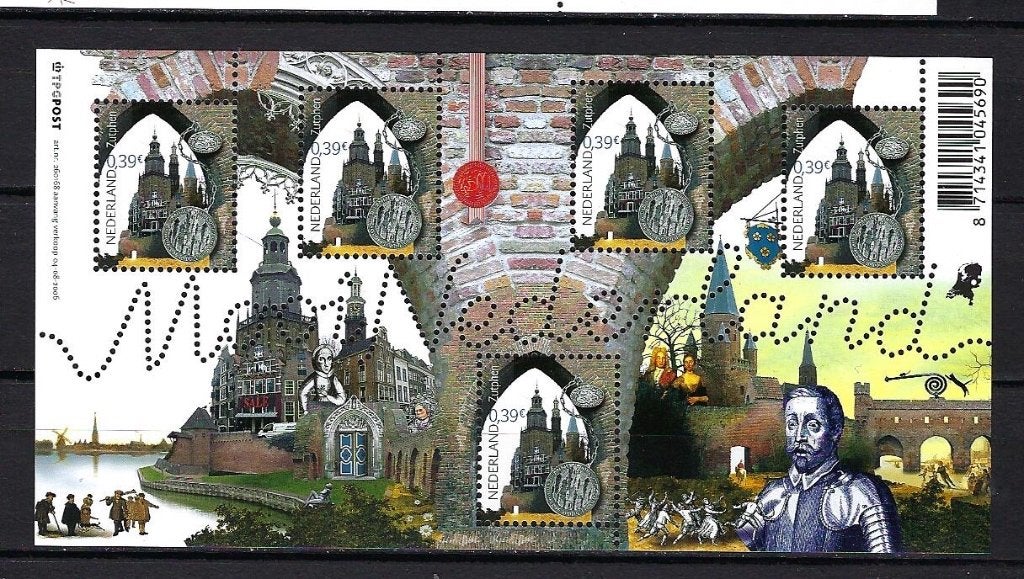 NVPH Blok 2437 Zutphen Postfris, Postzegels en Munten, Postzegels | Nederland, Ophalen of Verzenden, Na 1940, Postfris