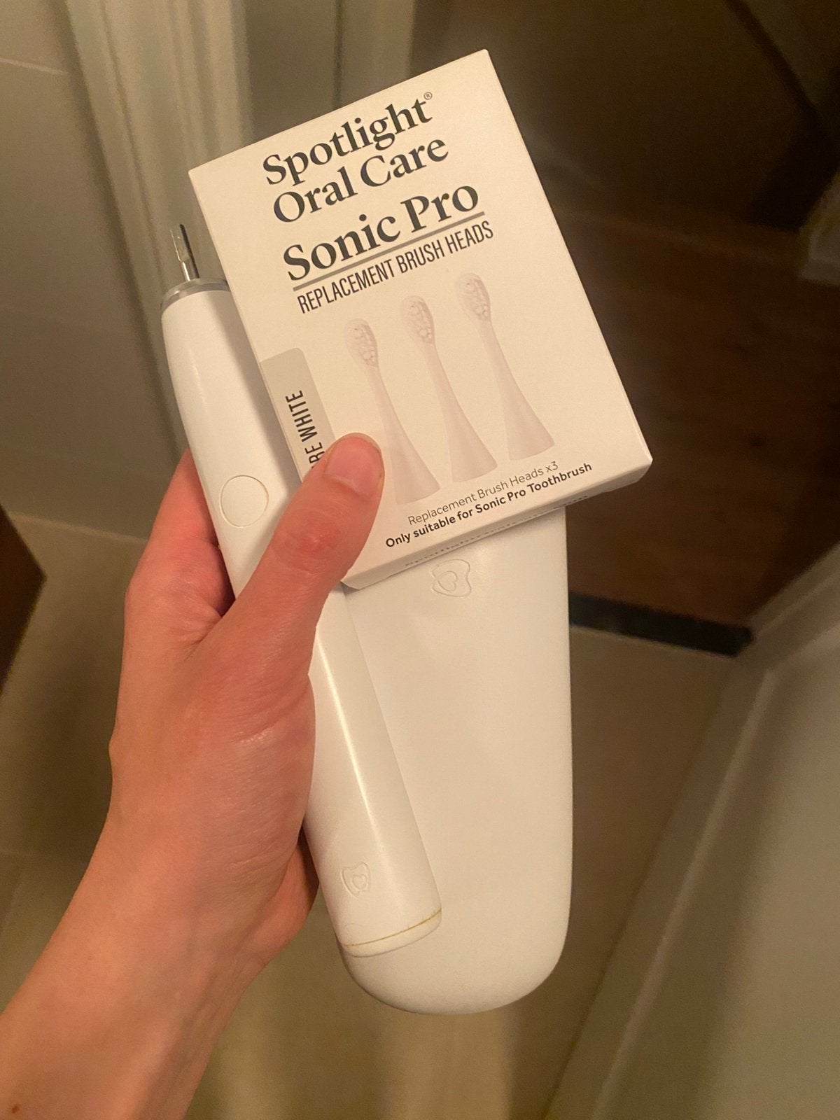 Elektrische tandenborstel Spotlight oral care sonic pro, Ophalen of Verzenden, Zo goed als nieuw, Tandenborstel