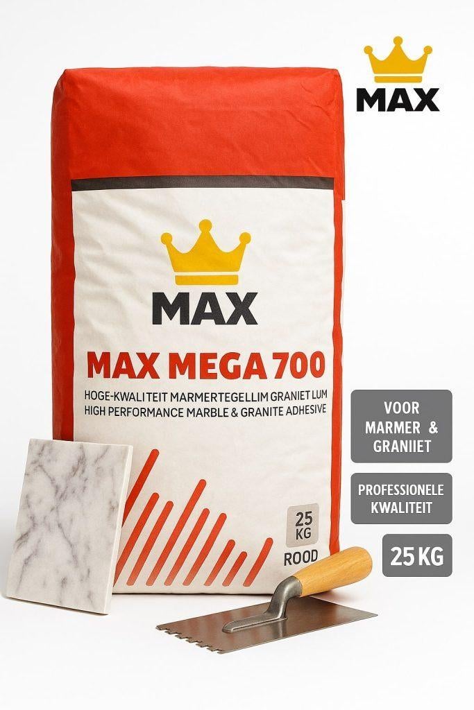 Tegellijm Max Mega wit 25KG - PALLETPRIJS 9,95!, Overige materialen, Overige typen, Nieuw, Minder dan 20 cm