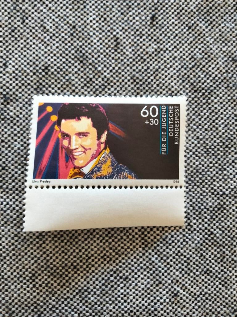 Duitse postzegel Elvis Presley 1988, Ophalen of Verzenden, BRD, Postfris